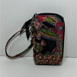 Vera Bradley SYMPHONY IN HUE Wristlet Wallet ID Holder Zip Around Quilted Floral